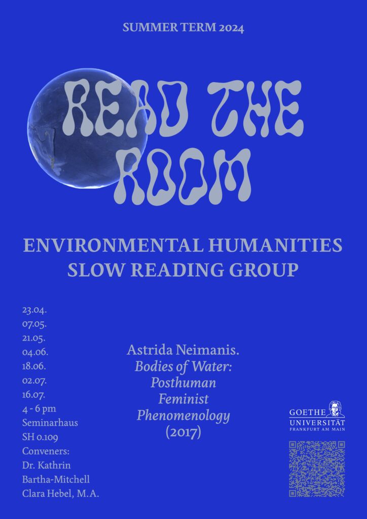 Poster for Read the Room: Environmental Humanities Slow Reading Group